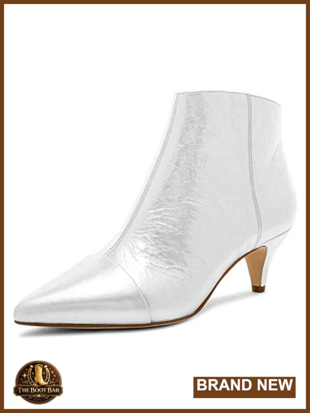 Women's Chic Low Kitten Heel Ankle Boots Pointed Toe Side Zipper Party Booties
